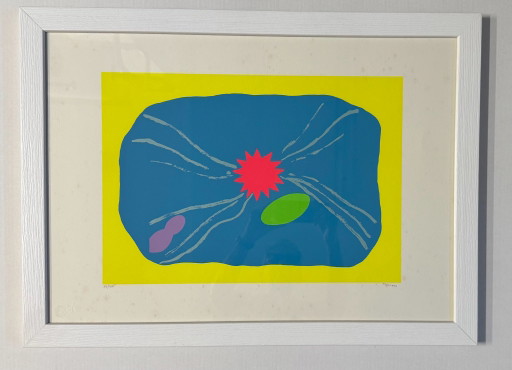 Giulio Turcato Zeefdruk 50x70cm Abstracte Compositie