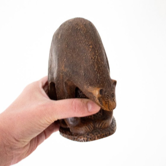 Image 1 of Vintage Boma Canada bear figurine: heavy resin bear