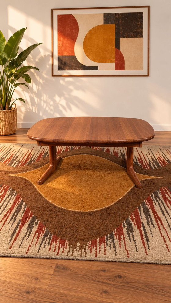 Seating area EMC FURNITURE vintage Scandinavian design – Leather, Wood (photo 7 of 10)