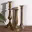 Bougeoirs anciens en laiton (c.1920). Lot de 3 #11 – Bougeoirs et chandeliers, Brass (photo 10 of 10)