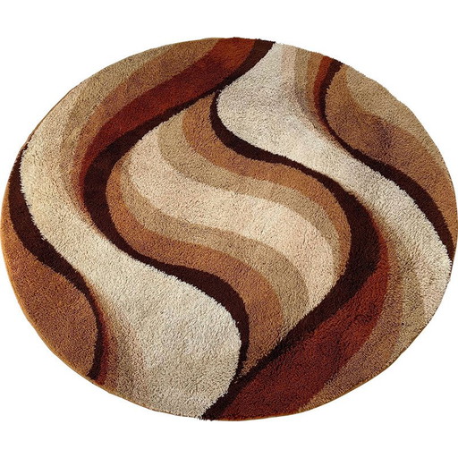 Alfombra vintage de pelo largo "Wave" de Rya, de Prinstapijt Desso (Países Bajos), década de 1970