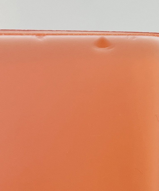 Image 1 of Retro Fans - Vaas - Jaren 60 - Fel Oranje -Fåglavik Glasbruk -Zweden