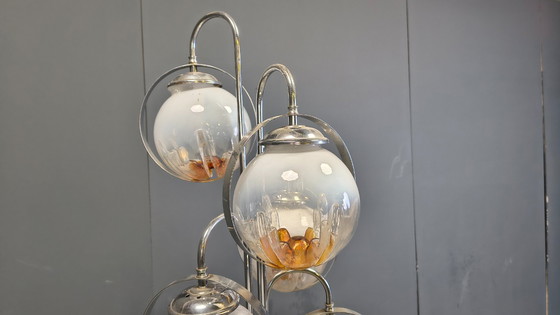 Image 1 of Vintage vloerlamp van Murano-glas van Mazzega, jaren 70.