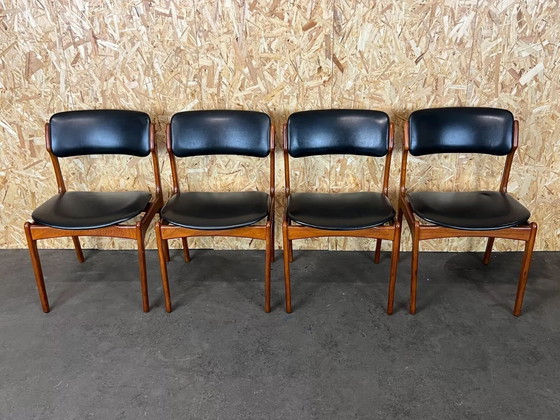 Image 1 of 4x 60er 70er Jahre Stuhl Stühle Teak Dining Chair Erik Buch O.D. Møbler Denmark