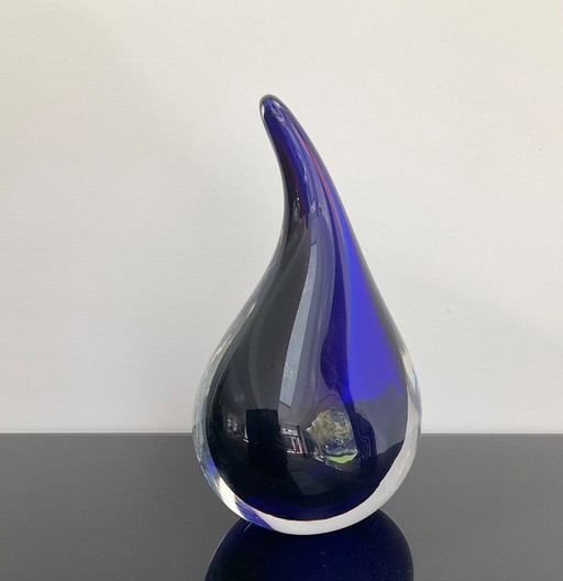 SCULPTURE EN VERRE « GOUTTE »