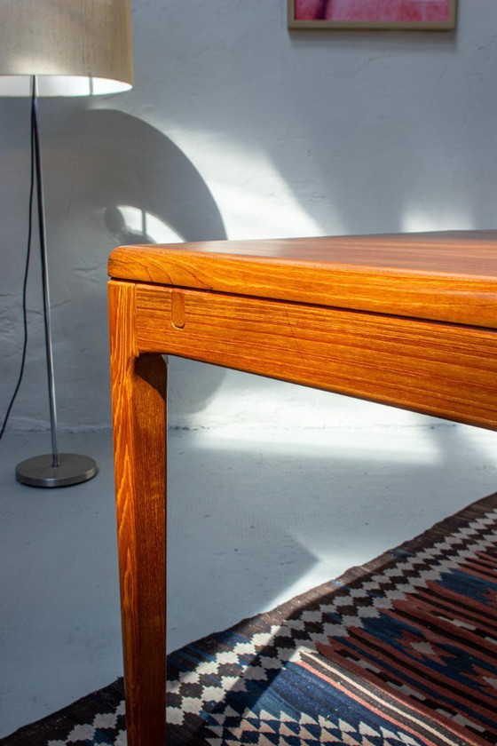 Image 1 of Vintage teak dining table, Danish Mid Century, 1960s, solid wood