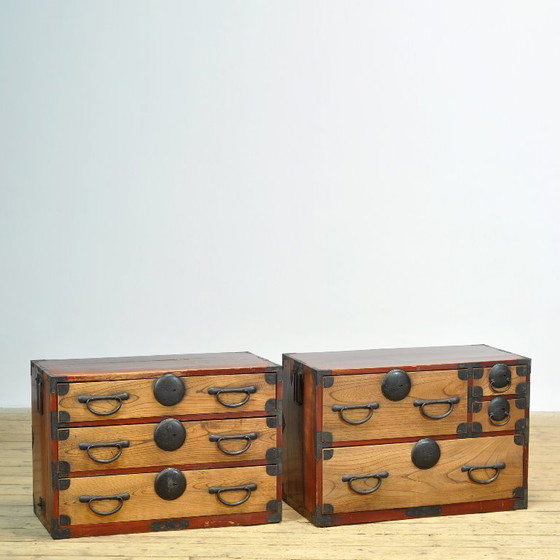 Japanese Tansu chest of drawers, circa 1870, Iron, Wood, Black (photo 17 of 18)