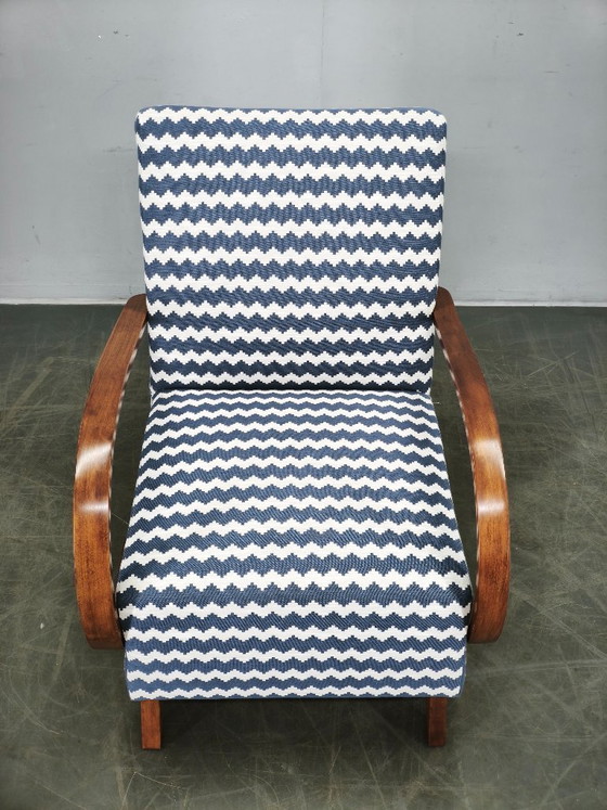 Image 1 of Jindřich Halabala Art Deco Lounge Chair, Tschechoslowakei, 1940er Jahre