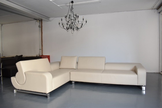 Neuwertige Exklusive Leolux Design Lounge Eckbank – Modulare Sofas, Leather, Metal (photo 4 of 15)