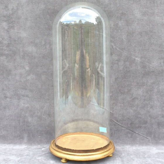 Image 1 of Campana antica rotonda in vetro 50 x 19,5 cm