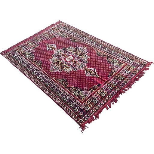 Tappeto vintage con motivo floreale