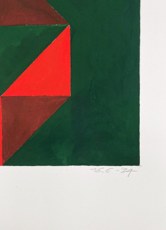 Geometric Composition 16-6C – Paintings & Drawings, Paper (photo 5 of 6)