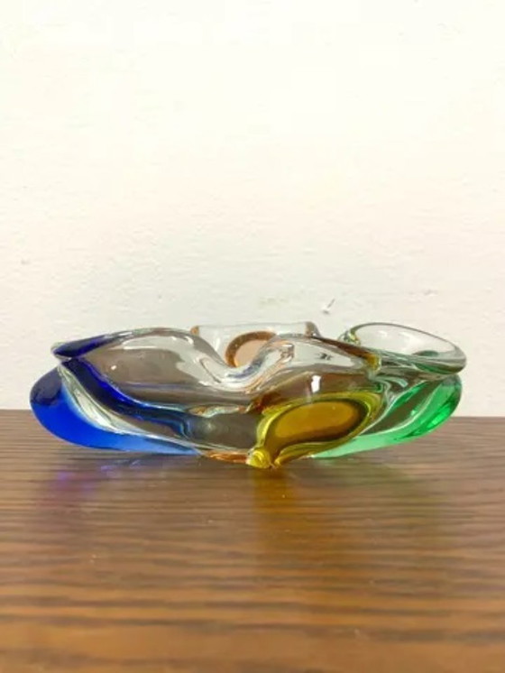 Image 1 of Service à Verre Mid-Century Rhapsody par František Zemek, Verre d'Art tchèque, 1960s