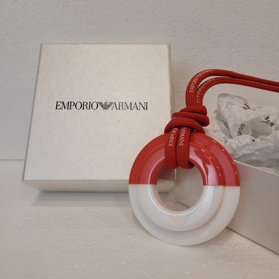 Image 1 of Collana bianca e rossa, Emporio Armani, anni 2010 - Italia