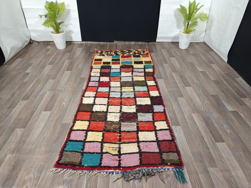 Mehrfarbige Berberteppiche aus Leinen, 250 cm x 100 cm
