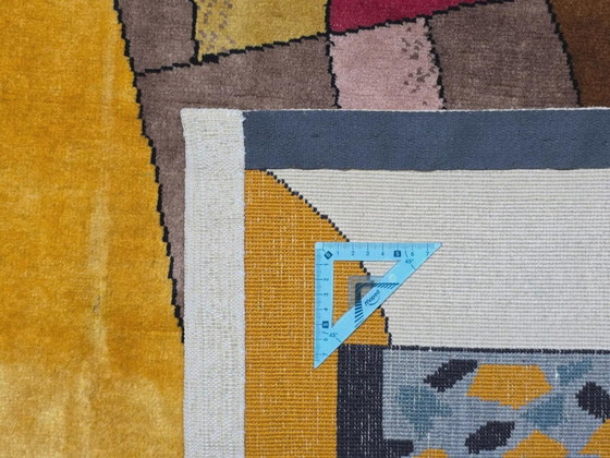Alfombra cubista de Auguste Herbin – Mezcla de lana y seda anudada a mano (260 x 200 cm) – Cotton (photo 4 of 9)