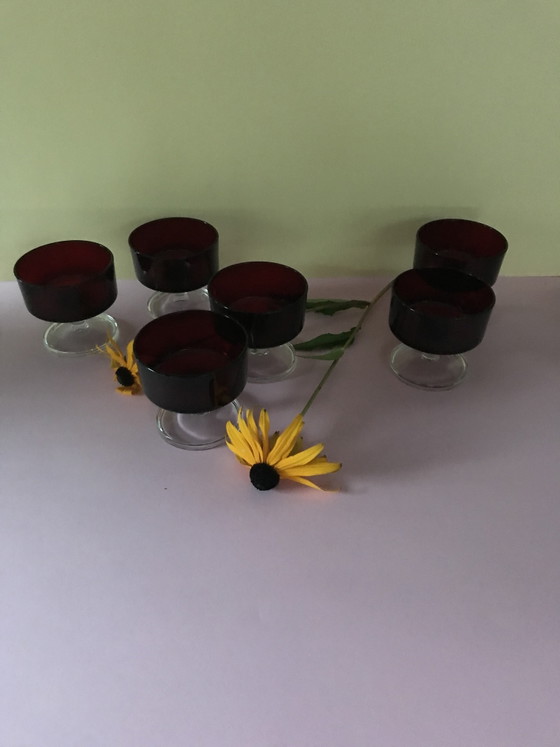 6 Luminarc Cavalier champagneglazen/dessertglazen/mid-century – Glazen & Karaffen, Glass (photo 4 of 5)