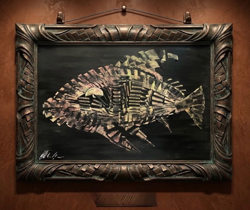 Fish2 – schilderijen tekeningen, Canvas
