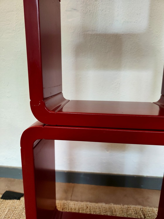 Vintage 1980s Space Age Modular Wall Cubes Mimiset Red – Shelving unit, Other (photo 3 of 6)