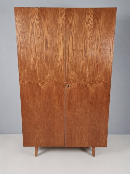 Armoire vintage couleur frêne, années 1970