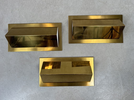 Image 1 of 3x lampade da parete vintage - ottone - LIRO