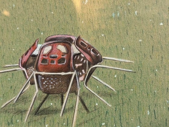 Image 1 of Réclamation (Début) par M. Bollen, technique mixte (aérographe et dessin), Europe occidentale, fin du XXe siècle.