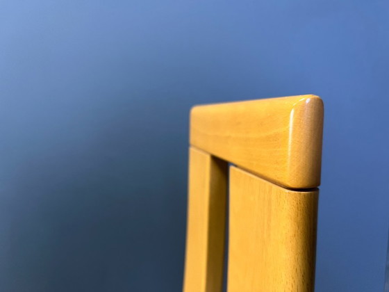 Image 1 of Postmoderne Esszimmerstühle aus Eiche mit hoher Rückenlehne, 1980er Jahre – 6er-Set