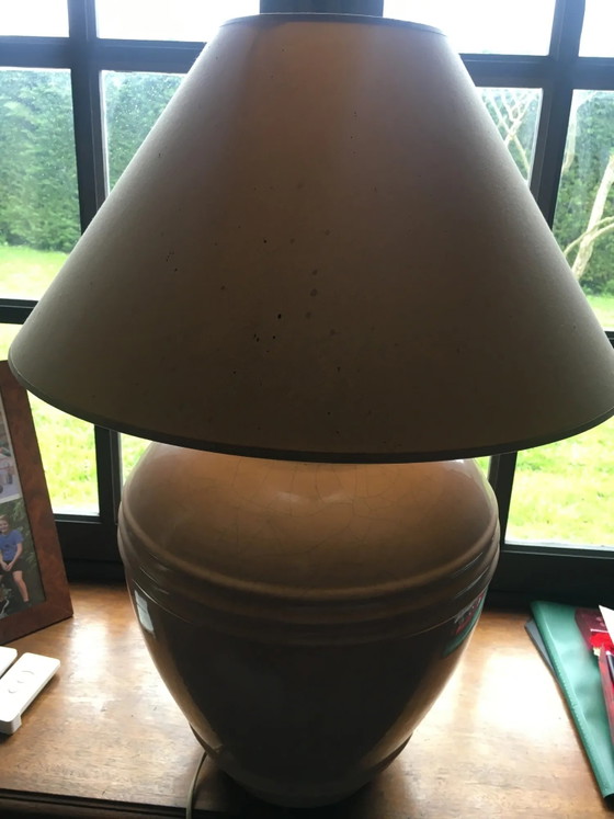 Rosa Keramiklampe – Kostka, Tischlampen, Porzellan, Vintage (photo 6 of 12)