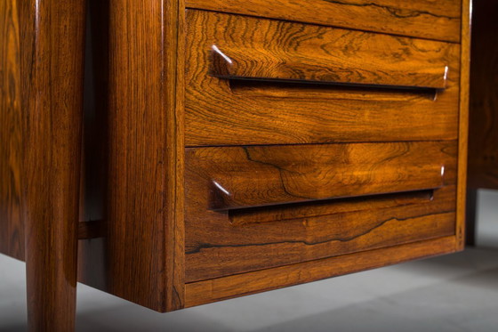 Image 1 of Moderner dänischer Chefschreibtisch Palisander von Ib Kofod Larsen für Faarup Møbelfabrik, 1960