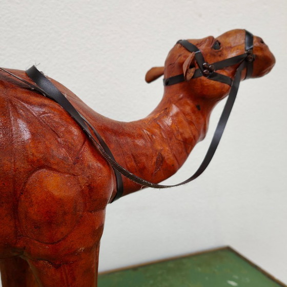 Image 1 of Vintage handmade leather Drommedaris statue