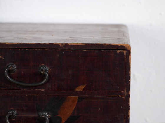 Antico kodansu giapponese laccato con cinque cassetti – Giappone, circa 1900 – Cassettiere, Iron (photo 35 of 40)