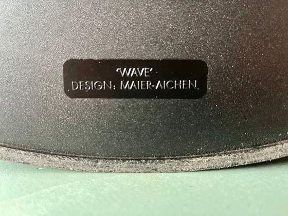Image 1 of Wave magazine rack, newspaper rack, postmodern vintage, Italy, black, 90s