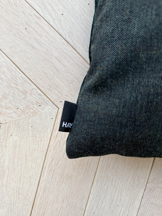 Image 1 of Heu, Donkergroen Fluweel Kussen