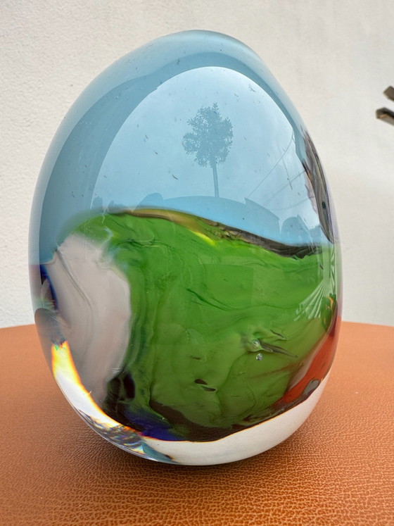 Vaso in vetro soffiato d'arte, Vasi, Multicolore (foto 2 di 10)