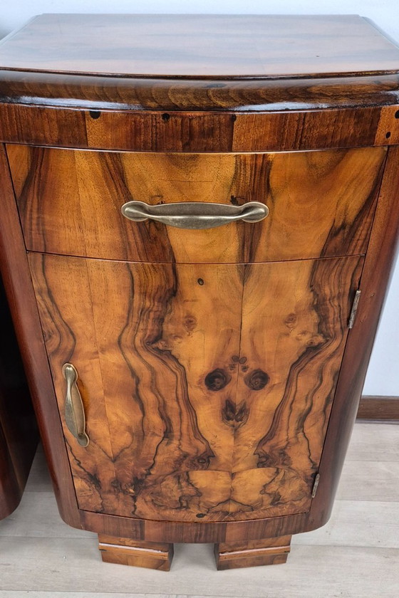 Image 1 of Mesitas de noche Art Déco Emiliani de 1928