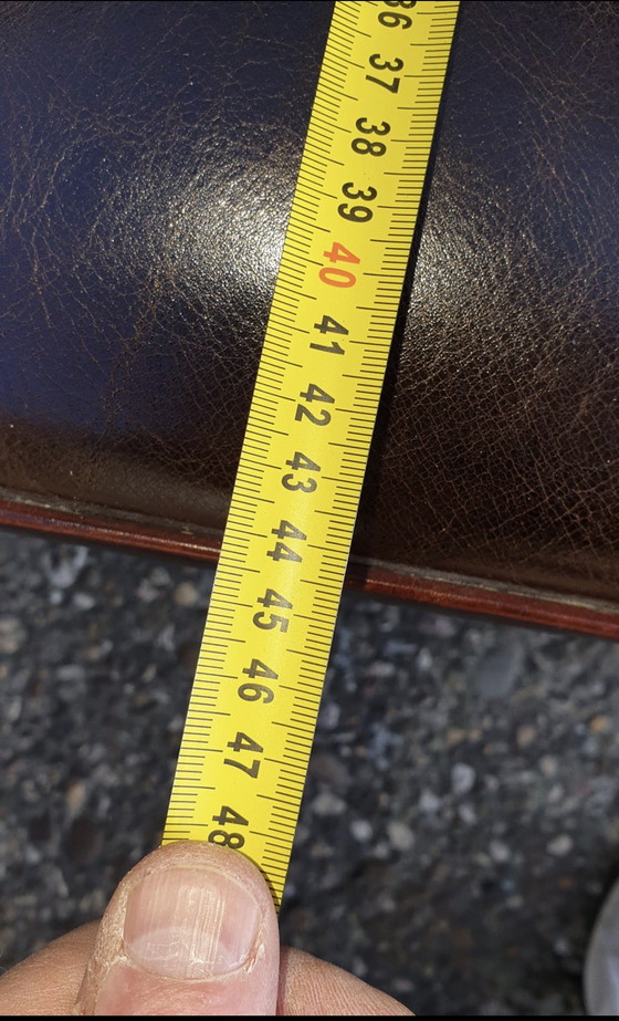 Image 1 of 6 mol en Geurts lederen eettkamer stoelen 