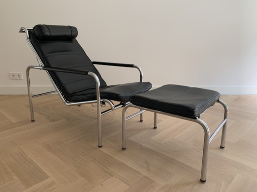 Iconic Genni Lounge Chair With Ottoman - Gabriele Mucchi - Zanotta