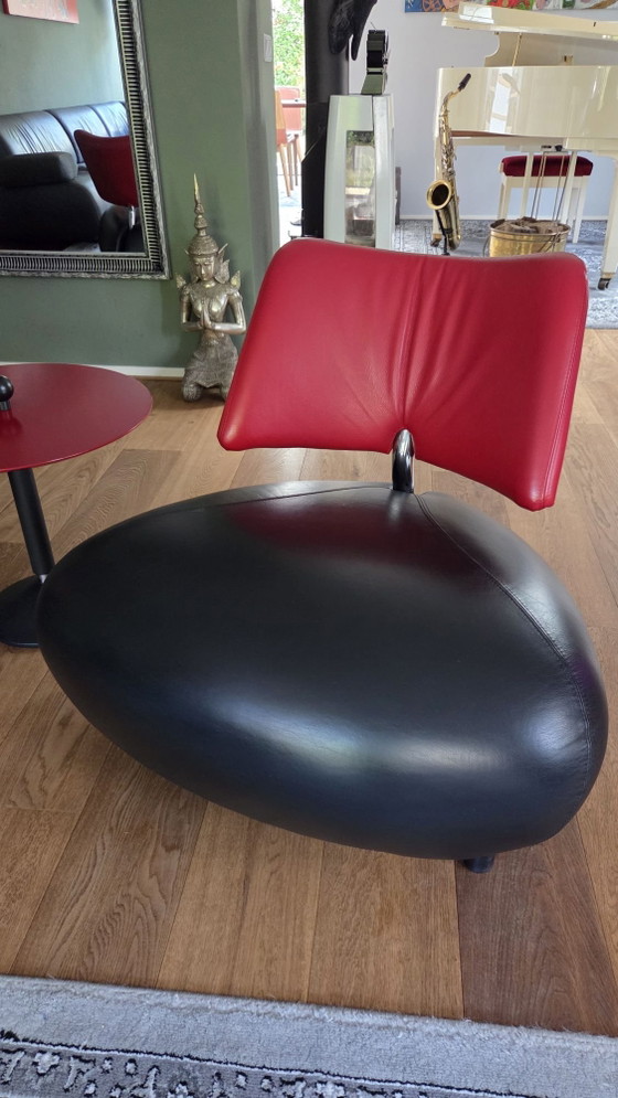 Set Leolux Pallone chairs + matching table – Armchairs, Leather (photo 3 of 5)