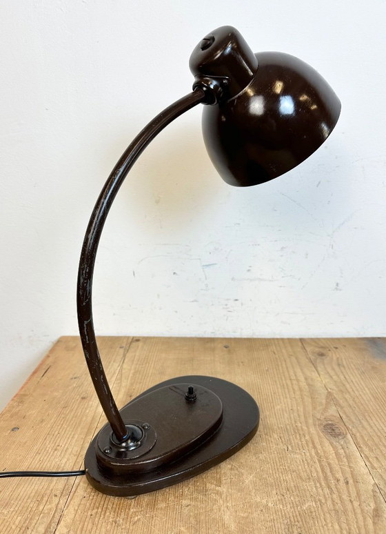 Image 1 of Vintage Brown Adjustable Table Lamp, 1960s