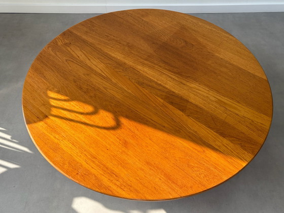 Vintage Danish Design Coffee Table XXL Teak lounge model (Ø130cm) – Wood (photo 8 of 10)