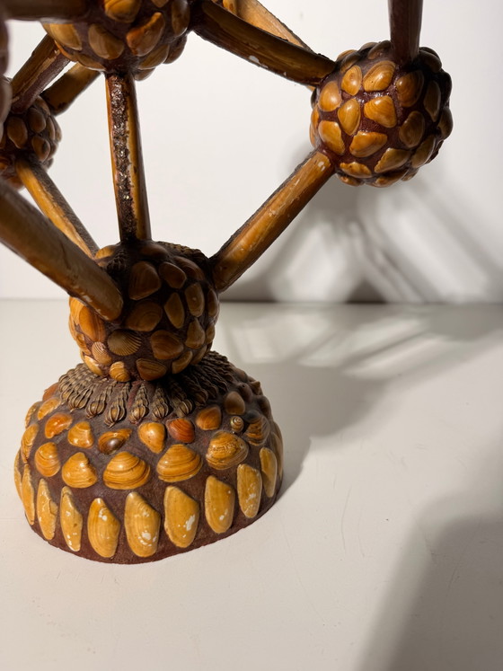Vintage Handmade Atomium Folk Art Model – Brussels Expo 58 – Decoration (photo 3 of 7)
