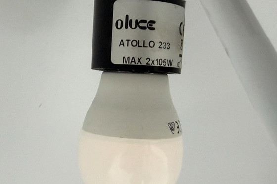 Tischlampe Atollo 233 von Vico Magistretti für Oluce - 1970er Jahre – Tischlampen, Aluminium (photo 7 of 12)