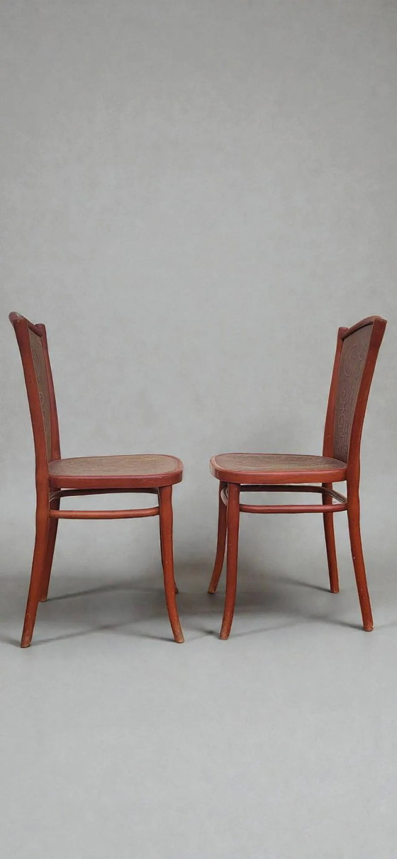 Art Nouveau Thonet Chair (*2) – Dining chairs, Wood (photo 5 of 9)