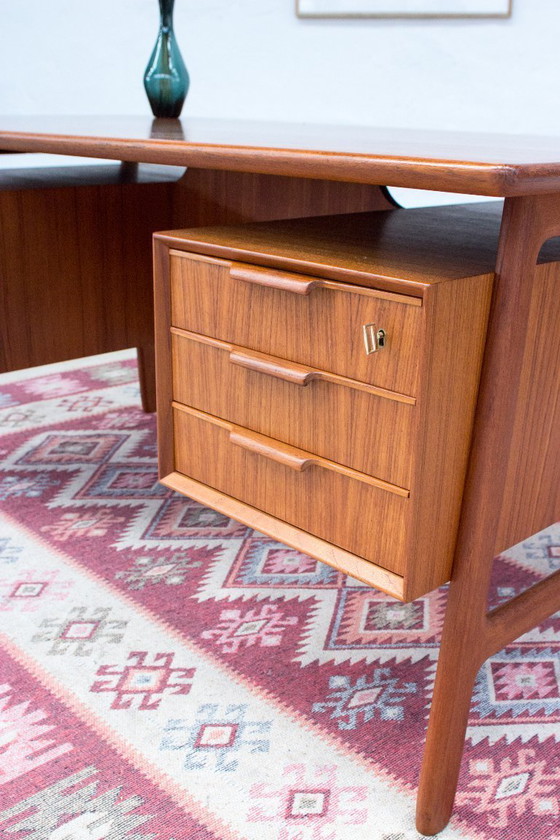 Image 1 of Omann Jun Model 75 Desk Vintage Teak Danish