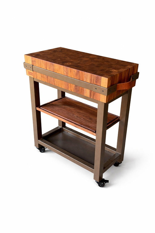 BINCKY VD15 – Rollbarer Metzgerblock 70 x 35 cm