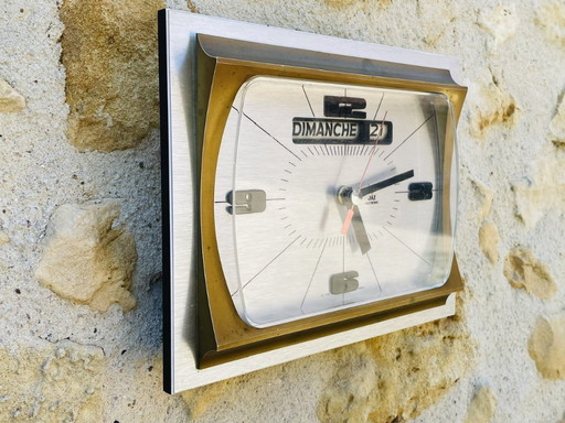 Mid-Century Wall Clock from Jaz, 1970s-1980s