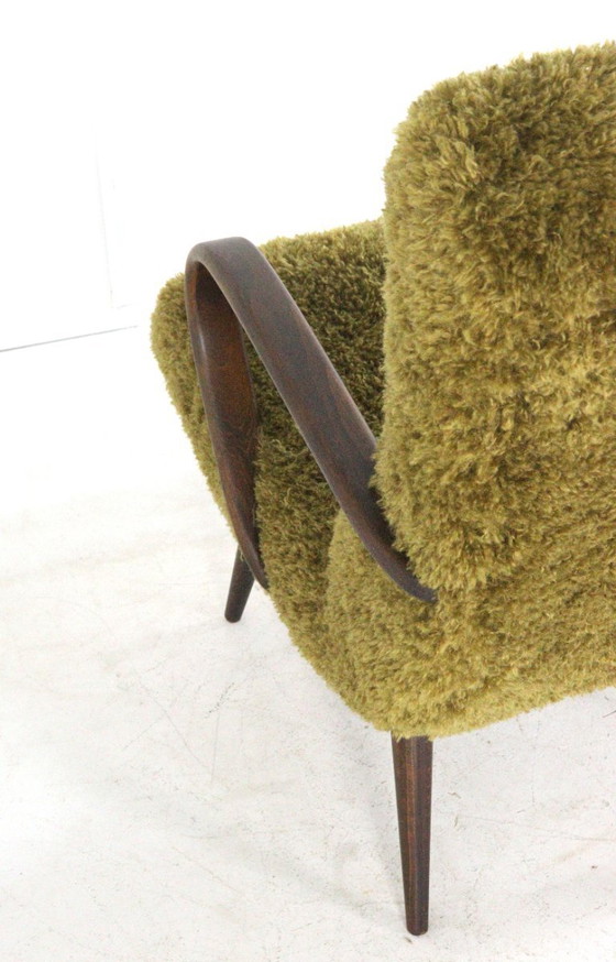 Image 1 of Vintage fauteuil Doodly gestoffeerd harig fluffy