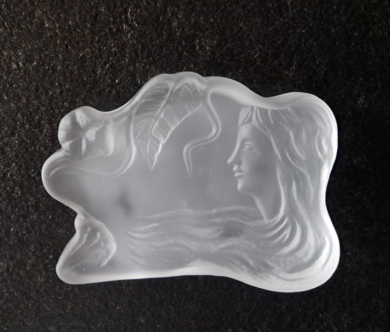 Image 1 of Seltene Art Deco Skulptur / Platte Mit Ringen