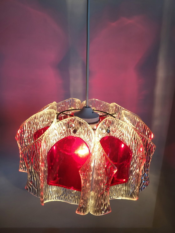 Image 1 of Space Age Pendant Lamp, Acrylic, Mid - Century, Supposedly 1960s