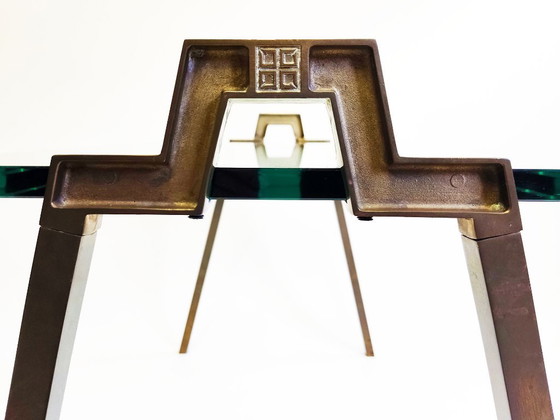 Mesa auxiliar modelo T21 de Peter Ghyczy – Mesas auxiliares, Brass, Metal (photo 12 of 17)